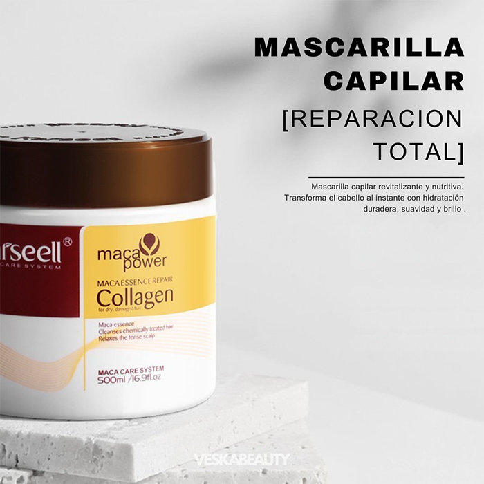 Mascarilla Capilar Reparación 500ml + Spray crecimiento GRATIS